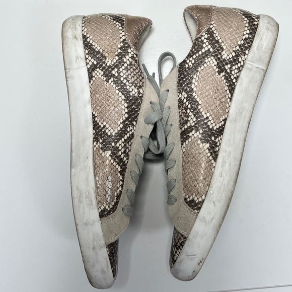 Sam Edelman Animal Print Leather Sneakers in Size 7.5 - Picture 4 of 9